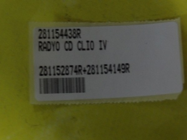 281154438R-RADYO CD CLIO 4