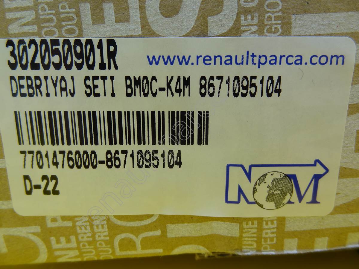 302050901R-DEBRİYAJ SETİ MAİS - NOM OTO