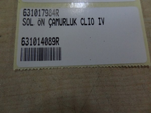 631017984R-SOL ÖN ÇAMURLUK CLIO 4