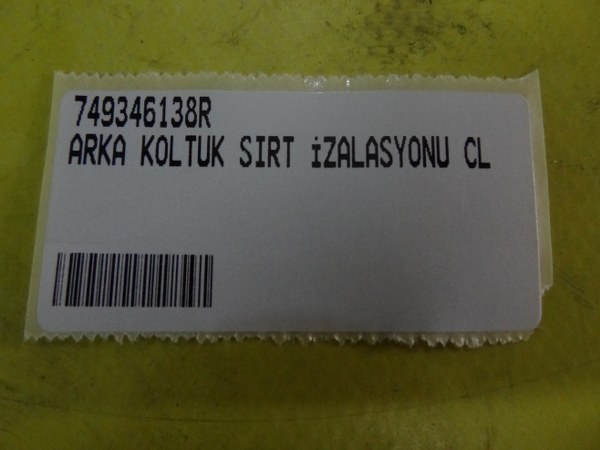 749346138R-ARKA KOLTUK SIRT İZALASYONU CLIO 4