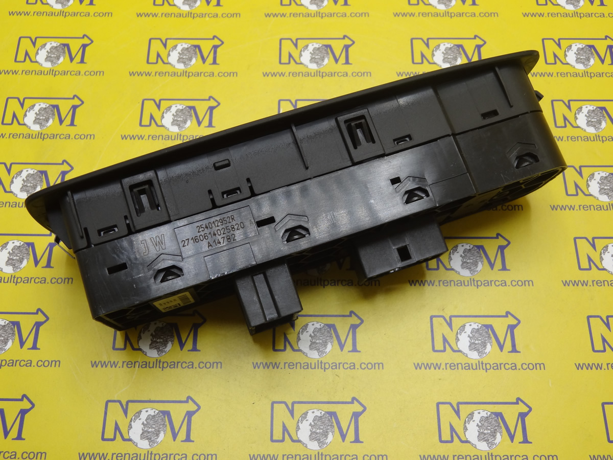Cam Açma ve Ön Sol Ayna Kontrol Düğme Takımı Megane 4 Talisman 254012952R