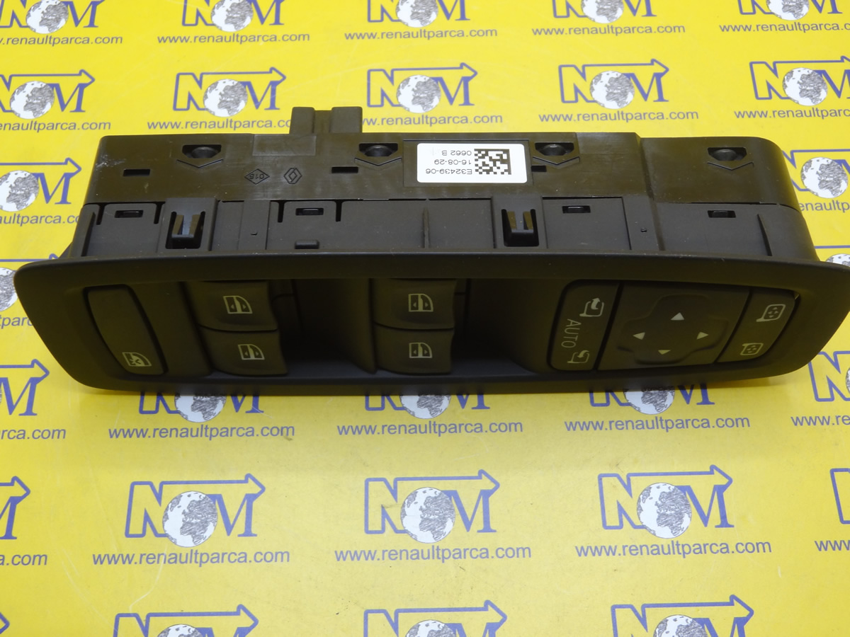 Cam Açma ve Ön Sol Ayna Kontrol Düğme Takımı Megane 4 Talisman 254012952R