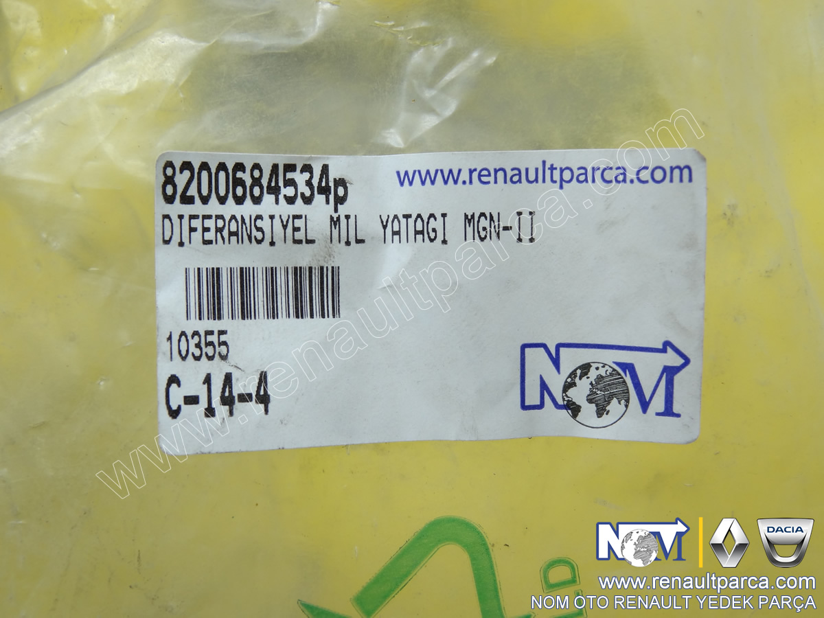 Diferansiyel Mil Yatağı Megane 2 8200684534