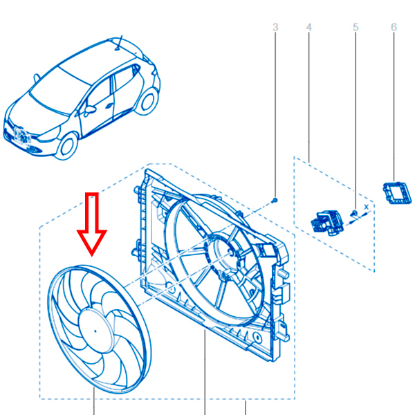 Fan Motor-Fan Pervane