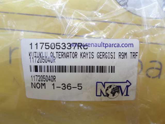 Kütüklü  Alternatör Kayış Gergisi R9m Trafic 3 - Megane 3 1.6dci 117205040r 117505337R